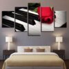 Flower 81 -Nature 5 Panel Canvas Art Wall Decor