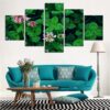 Flower 84 - Nature 5 Panel Canvas Art Wall Decor