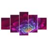 Flower Colorful Blossom - nature 5 Panel Canvas Art Wall Decor