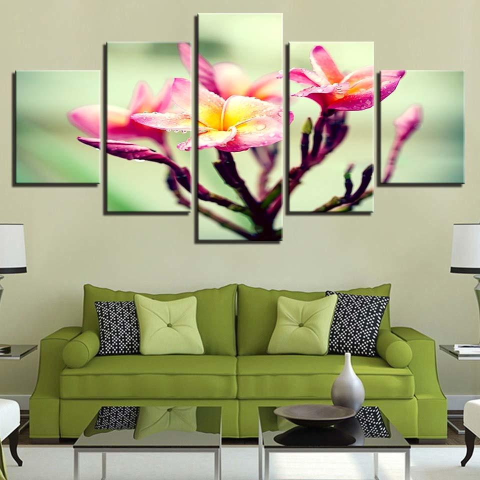 Flower Plants - Nature 5 Panel Canvas Art Wall Decor Flower Plants - Nature 5 Panel Canvas Art Wall Decor
