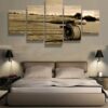 Fly Rod Fly Fishing - Fishing 5 Panel Canvas Art Wall Decor