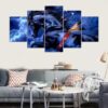 Flying Horse - Animal 5 Panel Canvas Art Wall Decor