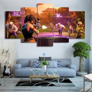 Fn Save The World - Gaming 5 Panel Canvas Art Wall Decor