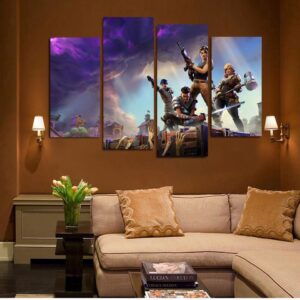 Fn Survival - Gaming 5 Panel Canvas Art Wall Decor