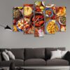Food - Kitchen 5 Panel Canvas Art Wall Decor