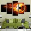 Football 1 - Sport 5 Panel Canvas Art Wall Decor