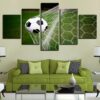 Football 2 - Sport 5 Panel Canvas Art Wall Decor