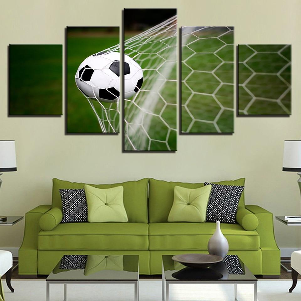 Football 2 - Sport 5 Panel Canvas Art Wall Decor Football 2 - Sport 5 Panel Canvas Art Wall Decor
