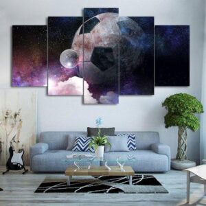 Football Earth Canvas Home Decor