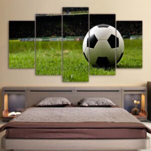 Football - Sport 5 Panel Canvas Art Wall Decor