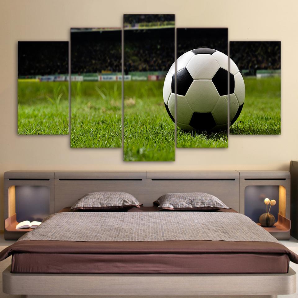 Football - Sport 5 Panel Canvas Art Wall Decor Football - Sport 5 Panel Canvas Art Wall Decor
