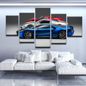 Ford Gt - Automative 5 Panel Canvas Art Wall Decor