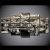 Ford Mustang 1965 - Automative 5 Panel Canvas Art Wall Decor