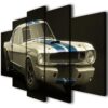 Ford Mustang Classics Shelby Gt350 - Auotmative 5 Panel Canvas Art Wall Decor