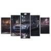 Ford Mustang Gt - Automative 5 Panel Canvas Art Wall Decor