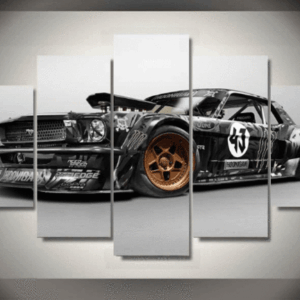Ford Mustang Rtr Car - Automative 5 Panel Canvas Art Wall Decor
