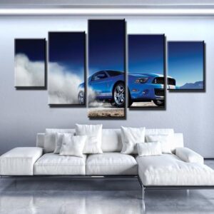 Ford Mustang - Automative 5 Panel Canvas Art Wall Decor
