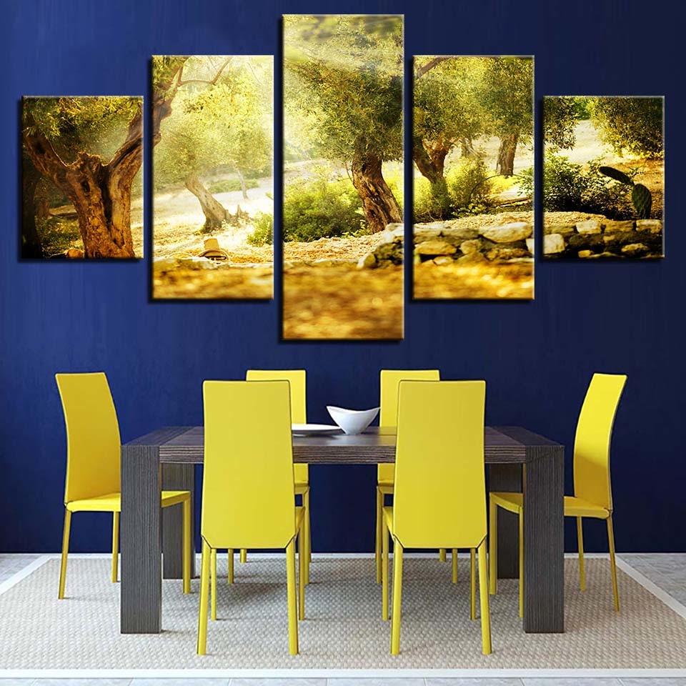 Forest 10 - Nature 5 Panel Canvas Art Wall Decor Forest 10 - Nature 5 Panel Canvas Art Wall Decor