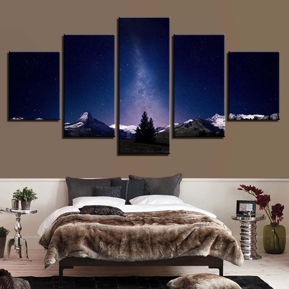 Forest 7 - Nature 5 Panel Canvas Art Wall Decor Forest 7 - Nature 5 Panel Canvas Art Wall Decor