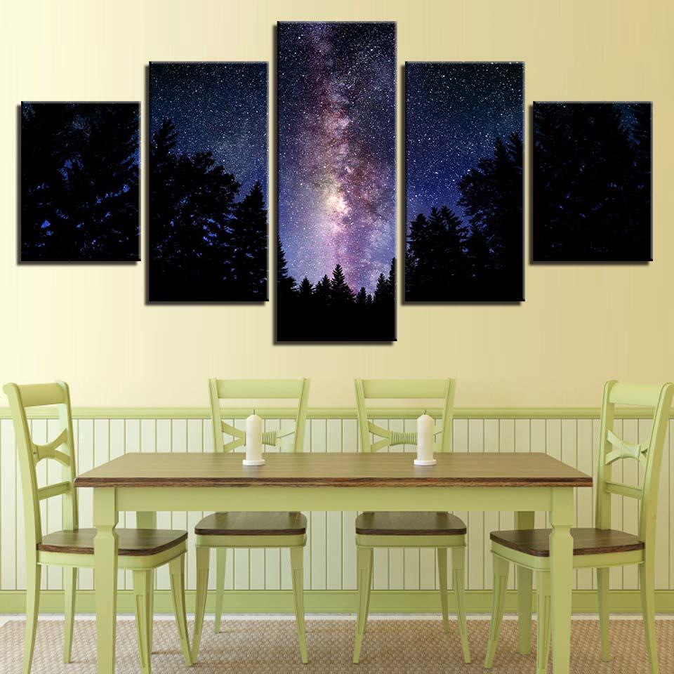 Forest 8 - Nature 5 Panel Canvas Art Wall Decor Forest 8 - Nature 5 Panel Canvas Art Wall Decor