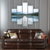 Forest Dock - Nature 5 Panel Canvas Art Wall Decor
