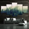 Forest Lanscape - Nature 5 Panel Canvas Art Wall Decor