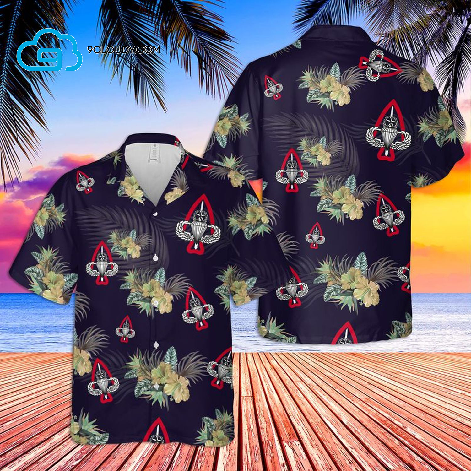 Fort Bragg Full Print Hawaiian Shirt Fort Bragg Full Print Hawaiian Shirt