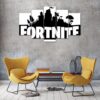 Fortnite Battle Royale Black & White - Gaming 5 Panel Canvas Art Wall Decor
