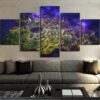 Fortnite Map - Gaming 5 Panel Canvas Art Wall Decor