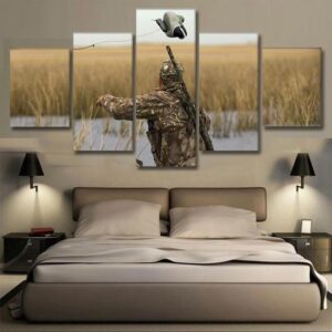 Fowl Hunting - Hunting 5 Panel Canvas Art Wall Decor