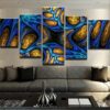 Fractal - Abstract 5 Panel Canvas Art Wall Decor