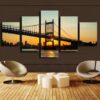 Framed Art - Nature 5 Panel Canvas Art Wall Decor