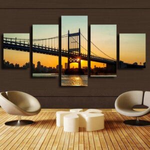 Framed Art - Nature 5 Panel Canvas Art Wall Decor