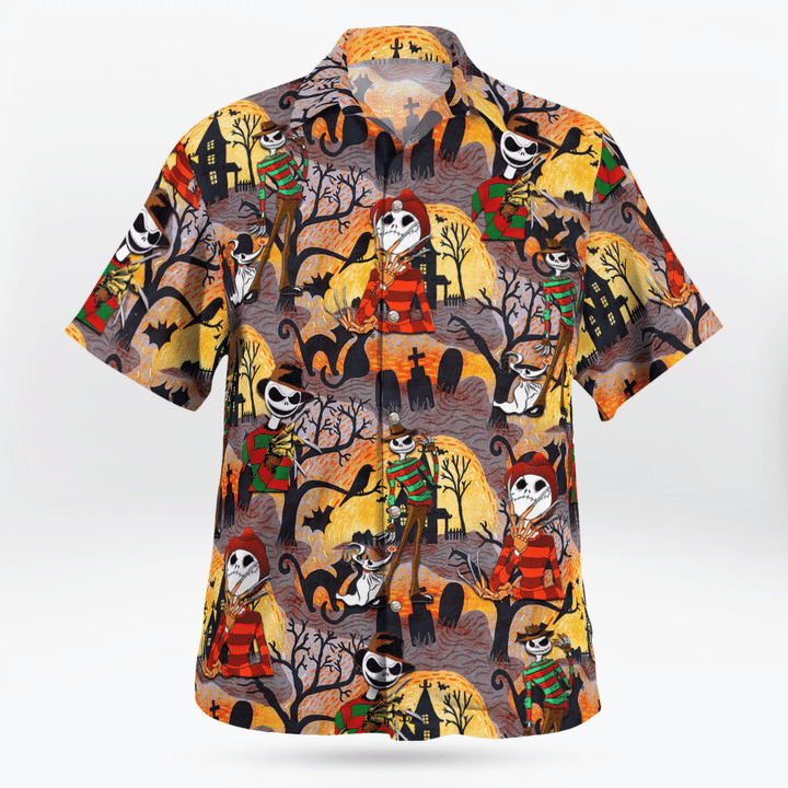 Freddy Jack Skelington Hawaiian Shirt Freddy Jack Skelington Hawaiian Shirt