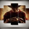 Freddy Krueger 1 - Famous Person 5 Panel Canvas Art Wall Decor