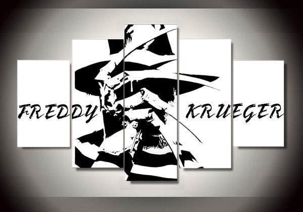 Freddy Krueger 1 - Movie 5 Panel Canvas Art Wall Decor Freddy Krueger 1 - Movie 5 Panel Canvas Art Wall Decor