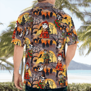 Freddy Krueger Jack Skelington Hawaiian Shirt