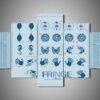 Fringe 3 - Movie 5 Panel Canvas Art Wall Decor