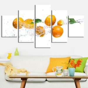 Fruit 1 - Nature 5 Panel Canvas Art Wall Decor