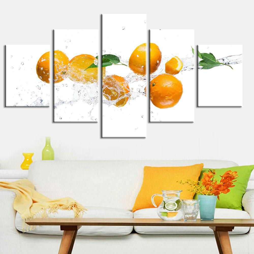 Fruit 1 - Nature 5 Panel Canvas Art Wall Decor Fruit 1 - Nature 5 Panel Canvas Art Wall Decor