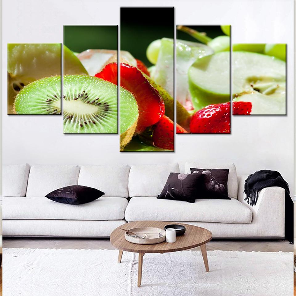 Fruit 12 - Nature 5 Panel Canvas Art Wall Decor Fruit 12 - Nature 5 Panel Canvas Art Wall Decor