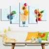 Fruit 3 - Nature 5 Panel Canvas Art Wall Decor