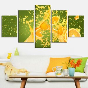 Fruit 5 - Nature 5 Panel Canvas Art Wall Decor