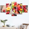 Fruit 7 - Nature 5 Panel Canvas Art Wall Decor