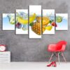 Fruit 9 - Nature 5 Panel Canvas Art Wall Decor