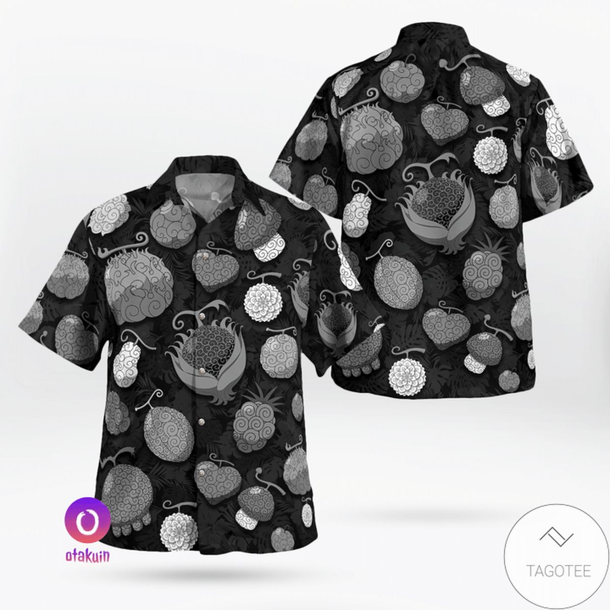 Fruit Devil Black White One Piece Hawaiian Shirt Fruit Devil Black White One Piece Hawaiian Shirt
