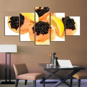 Fruit Food 21 - Nature 5 Panel Canvas Art Wall Decor