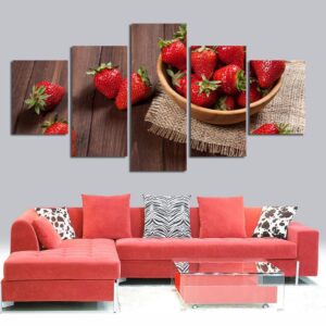 Fruit Food 22 - Nature 5 Panel Canvas Art Wall Decor