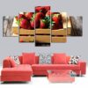 Fruit Food 23 - Nature 5 Panel Canvas Art Wall Decor