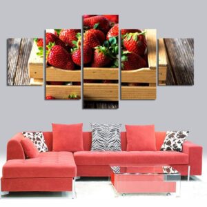 Fruit Food 23 - Nature 5 Panel Canvas Art Wall Decor